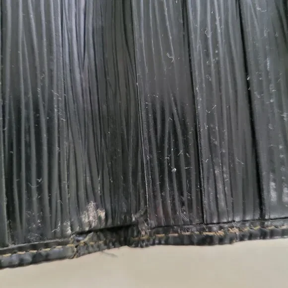 Fendi Vintage Pequin Wallet Canvas Leather Wallet Black Purse Bifold Compact - Picture 5 of 16